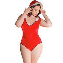 sexy women santa claus dress for adults uniform hooded costume velvet v neck sleeveless fur jumpsuit performance peplum TIML66