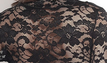 sexy women dress floral lace wrap front v neckline long sleeve nightclub black khaki vestidos de renda TIML66