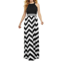 Sexy Striped Long Maxi Dress Ladies Boho Beach Elegant Sundress Dresses LE3 TIML66