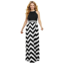 Sexy Striped Long Maxi Dress Ladies Boho Beach Elegant Sundress Dresses LE3 TIML66