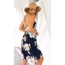 Sexy Women Deep V-Neck BOHO Evening Party Dress Off the Shoulder Beach Casual Dresses Sundress TIML66
