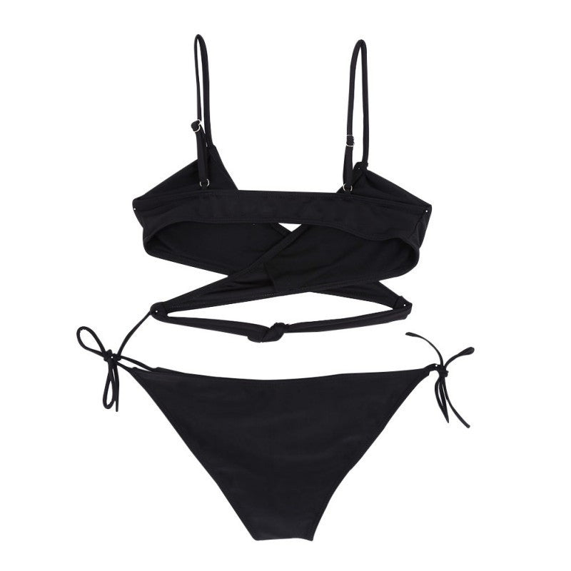sexy womens bandage set push up padded bra swimsuit bathing swimwear TIML66