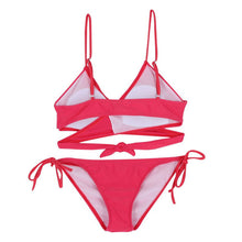 sexy womens bandage set push up padded bra swimsuit bathing swimwear TIML66