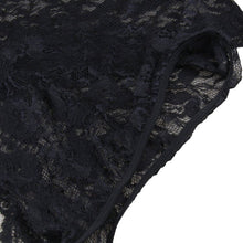 Sexy Women's Black Thin Lace Bra Tops + Panty Underwear Sets Breathable Hollow Out Crop Tops TIML66