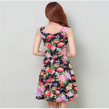 Sexy Women's Floral Sleeveless Short Mini Dress Body-con Casual Beach Sundress TIML66