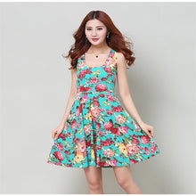 Sexy Women's Floral Sleeveless Short Mini Dress Body-con Casual Beach Sundress TIML66