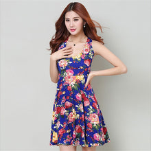 Sexy Women's Floral Sleeveless Short Mini Dress Body-con Casual Beach Sundress TIML66