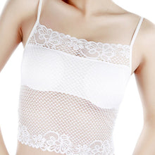 Sexy Womens Lace Mesh Tube Top Tank Bra Wrapped Chest Pad Underwear Bra  TIML66