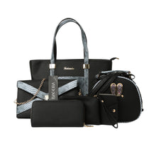 Snake Print PU Leather Women Bag Handbag 6Pcs Snakeskin Zipper Women Messenger Bags Famous s Crossbody Shoulder Bag Bolsa TIML66 TIML66