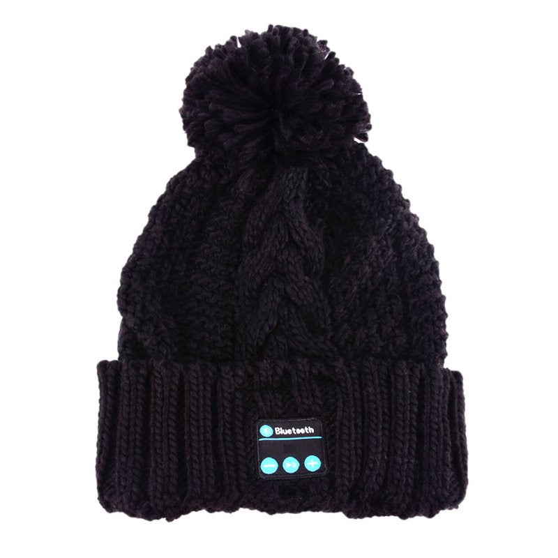 Soft Warm Beanies Hats for Wireless Bluetooth Smart Caps Headphone Headset Speaker Mic TIML66