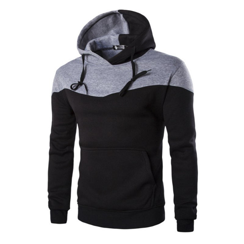 hoodies men sudaderas hombre hip hop mens hoodie decorative pocket patchwork sweatshirts tracksuit TIML66