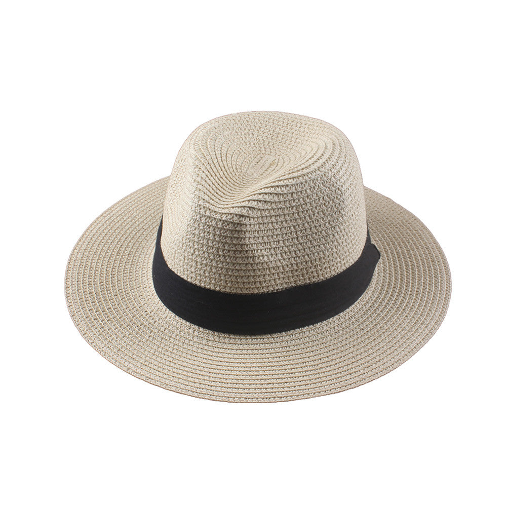 Women Straw Hat Floppy Wide Brim Foldable Sun Hat Beach Holiday Casual Cap WhiteBeigeBrown TIML66 TIML66