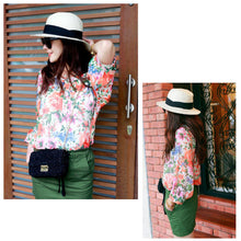 Women Straw Hat Floppy Wide Brim Foldable Sun Hat Beach Holiday Casual Cap WhiteBeigeBrown TIML66 TIML66