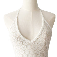 women beach dress elegant floral lace maxi dress vestidos sexy deep v neck sleeveless backless long dresses white TIML66