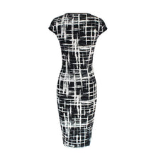 women bodycon dress short sleeve knee length dress ol formal work short dresses TIML66