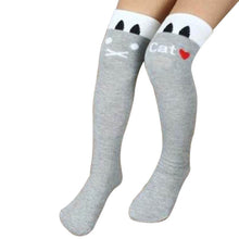 kids girls knee high socks school cotton tights striped stockings for girls TIML66