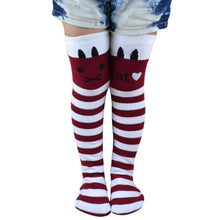 Toddlers Kids Girls Knee High Socks School Cotton Tights Striped Stockings for Girls 1-8Years TIML66