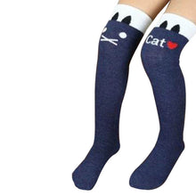 Toddlers Kids Girls Knee High Socks School Cotton Tights Striped Stockings for Girls 1-8Years TIML66