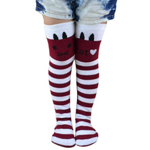 kids girls knee high socks school cotton tights striped stockings for girls TIML66
