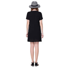 chiffon women dress plus size ribbon elegant party dress short sleeves o neck loose straight offce dress vestido TIML66