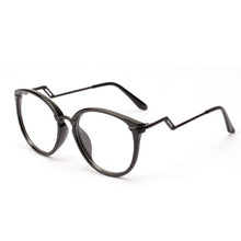 Unisex Women Men Retro Round Nerd Glasses Curving Earstems Semi Metal Frame Spectacles Oculos Feminino TIML66