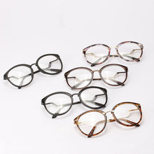 Unisex Women Men Retro Round Nerd Glasses Curving Earstems Semi Metal Frame Spectacles Oculos Feminino TIML66