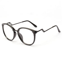 Unisex Women Men Retro Round Nerd Glasses Curving Earstems Semi Metal Frame Spectacles Oculos Feminino TIML66