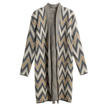 Vintage Gray Side Pockets Cardigans Women Sweater Casual Crochet Poncho Plus Size Coats Women Long Sweaters Vestidos Cardigans TIML66 TIML66