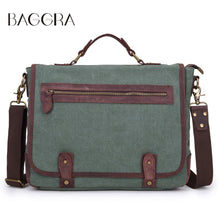 Vintage Men Women Canvas Crossbody Bag Large Capacity Zipper Multi-Pockets Casual Shoulder Bags Handbags Bolsa Feminina TIML66 TIML66