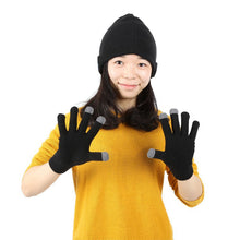 Warm Soft Smart Headset Bluetooth Wireless Beanies Hats + Gloves Set for Men Unisex Caps Headphone Speaker TIML66