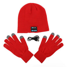 Warm Soft Smart Headset Bluetooth Wireless Beanies Hats + Gloves Set for Men Unisex Caps Headphone Speaker TIML66
