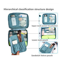 waterproof nylon zipper women makeup bag cosmetic toiletry storage travel wash pouch bag makeup tool kits TIML66