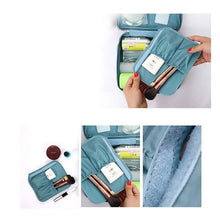 waterproof nylon zipper women makeup bag cosmetic toiletry storage travel wash pouch bag makeup tool kits TIML66