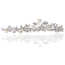 Wedding Party Hairband Headpiece Simple Leaf And Flower Shape Women Tiara Pearl Rhinestone Crown Headband Jewelry TIML66 TIML66