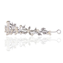 Wedding Party Hairband Headpiece Simple Leaf And Flower Shape Women Tiara Pearl Rhinestone Crown Headband Jewelry TIML66 TIML66
