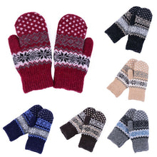Fashion Women Men Rabbit Fur Wool Warm Gloves Full Finger Thick Mittens New TIML66