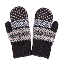 Fashion Women Men Rabbit Fur Wool Warm Gloves Full Finger Thick Mittens New TIML66