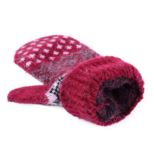 Fashion Women Men Rabbit Fur Wool Warm Gloves Full Finger Thick Mittens New TIML66
