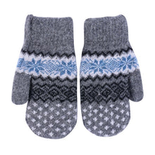 Fashion Women Men Rabbit Fur Wool Warm Gloves Full Finger Thick Mittens New TIML66