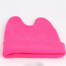 Hat Baby Kids Cute Ox Horn Knitted Wool Hats Boys Girls Warm Beanies Caps 1-9Y TIML66