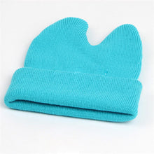 Hat Baby Kids Cute Ox Horn Knitted Wool Hats Boys Girls Warm Beanies Caps 1-9Y TIML66