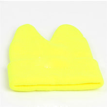 Hat Baby Kids Cute Ox Horn Knitted Wool Hats Boys Girls Warm Beanies Caps 1-9Y TIML66