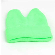 Hat Baby Kids Cute Ox Horn Knitted Wool Hats Boys Girls Warm Beanies Caps 1-9Y TIML66