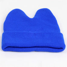 Hat Baby Kids Cute Ox Horn Knitted Wool Hats Boys Girls Warm Beanies Caps 1-9Y TIML66