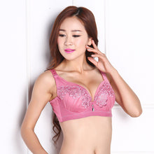 3/4 Coverage Bra Plunge Push Up Bra Lace Embroidered 80 85 90 95 C Cup PY1 TIML66