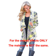 women basic coats knitted cardigan striped geometric print asymmetric open front casual thin coat abrigos mujer TIML66