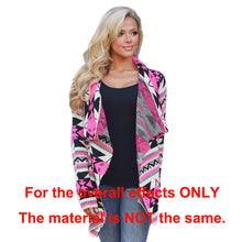 women basic coats knitted cardigan striped geometric print asymmetric open front casual thin coat abrigos mujer TIML66