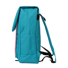 women canvas backpack contrastcolor large capacity zippercover adjustable strap laptop bag casual school travel bag TIML66