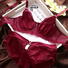 women lace bra push up underwire brassiere bra set panty underwear lingerie TIML66