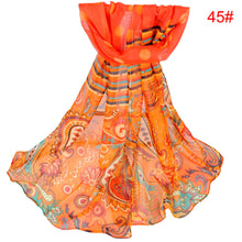 women long bohemian chiffon scarf lady floral beach shawl sjaals cute bufandas pashmina elegant thin voile scarves TIML66